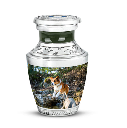 Personalized Green Dog Cremation Urns for Ashes - Majestic 10-inch - Yatskia