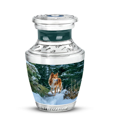 Teal Sacred Dog Cremation Urns for Human Ashes - 10-inch, 200 cu in - Yatskia