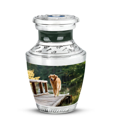 Green Dog Cremation Urns - Honored Comfort 10-inch, 200 cu in - Yatskia