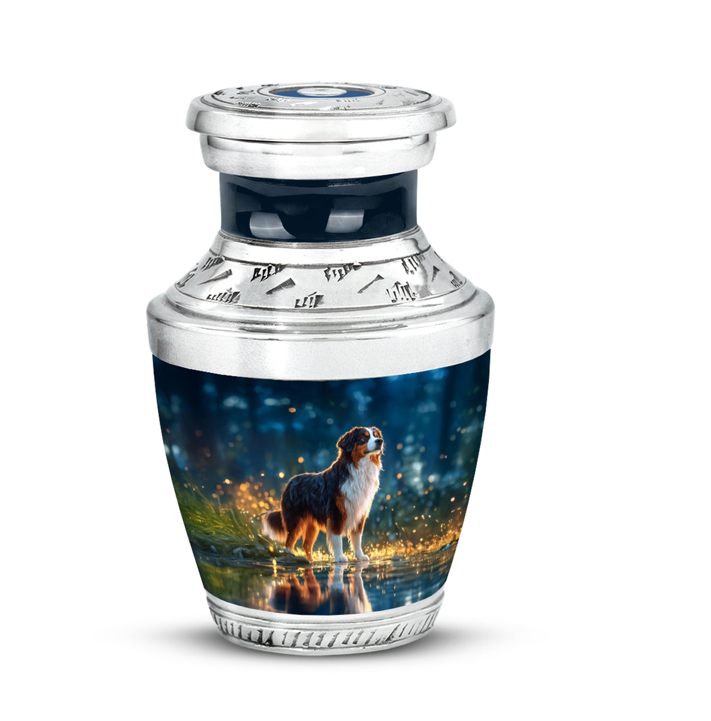 Blue Dog Cremation Urns - Enduring Comfort 10-inch, 200 cu in - Yatskia