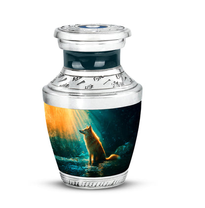 Harmonious Dog Cremation Urns for Human Ashes - Teal 10-inch - Yatskia