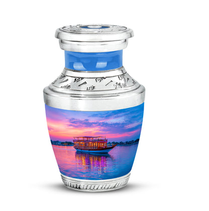 Regal Boat Memorial Cremation Urns - Blue 10-inch, 200 cu in - Yatskia