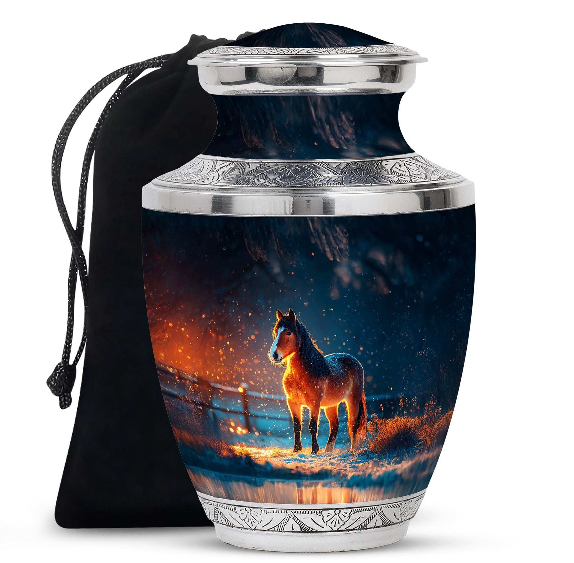Horse Funeral Urns For Human Ashes – Keepsake Urns For Men Ashes