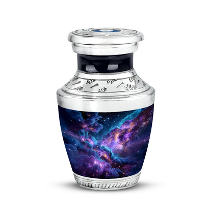 Blue Galaxy Blessing Cremation Urns for Human Ashes - 10-inch, 200 cu in - Yatskia
