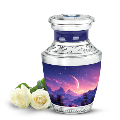 Harmonious Galaxy Cremation Urns for Human Ashes - Blue 10-inch - Yatskia