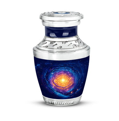 Personalized Blue Galaxy Cremation Urns for Ashes - Transcendent 10-inch - Yatskia