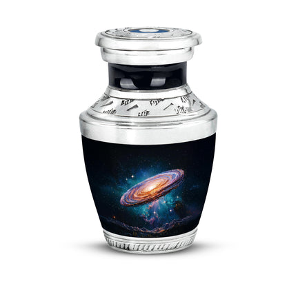 Black Galaxy Legacy Cremation Urns for Human Ashes - 10-inch, 200 cu in - Yatskia