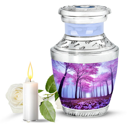 Personalized Blue Sovereign Cherry Blossom Cremation Urns for Human Ashes - Yatskia