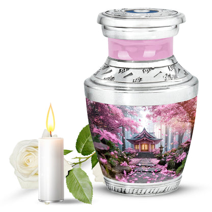 Pink Venerable Cherry Blossom Cremation Urns for Human Ashes - Yatskia