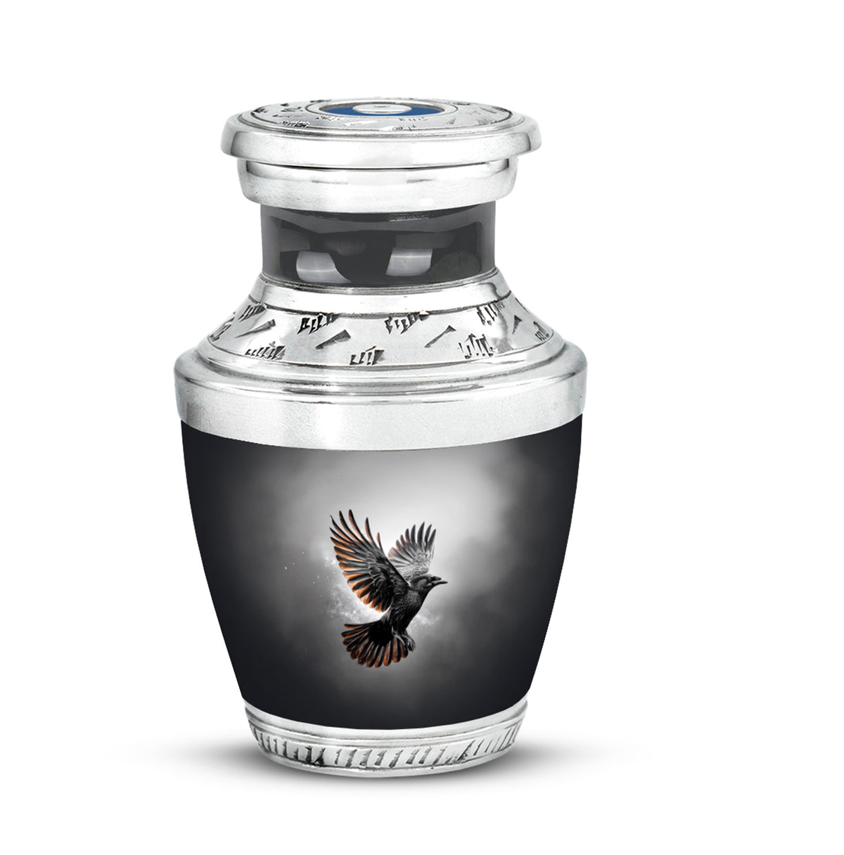 Personalized Black Crow Cremation Urns for Ashes - Majestic - Yatskia