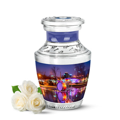 Blue Drums Cremation Urns - Glorious Promise 10-inch, 200 cu in - Yatskia