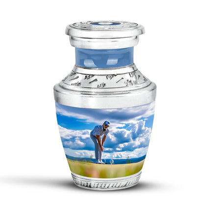 Blue Golf Legacy Cremation Urns for Human Ashes - 10-inch, 200 cu in - Yatskia