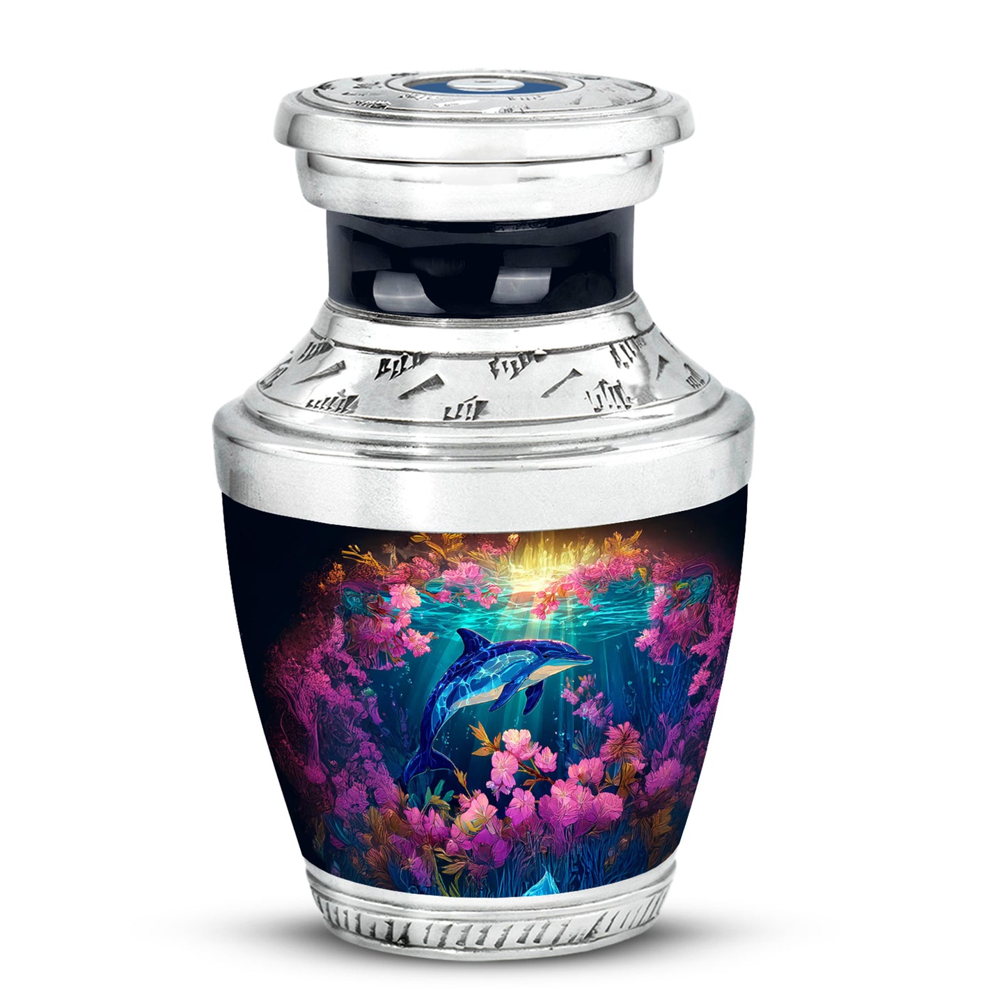 Gold Dolphin Legacy Cremation Urns for Human Ashes - 10-inch, 200 cu in - Yatskia
