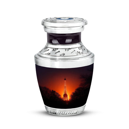 Distinguished Pink Eiffel Tower Cremation Urn for Ashes - 10-inch, 200 cu in - Yatskia
