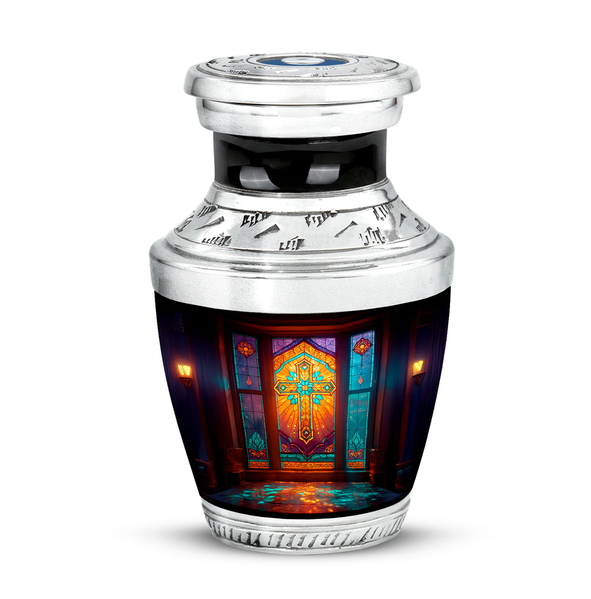 Harmonious Cross Cremation Urns for Human Ashes - Black - Yatskia