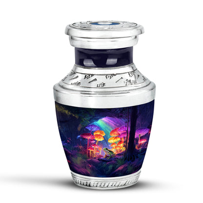 Personalized Blue Cherished Frog Cremation Urns for Human Ashes - 10-inch, 200 cu in - Yatskia