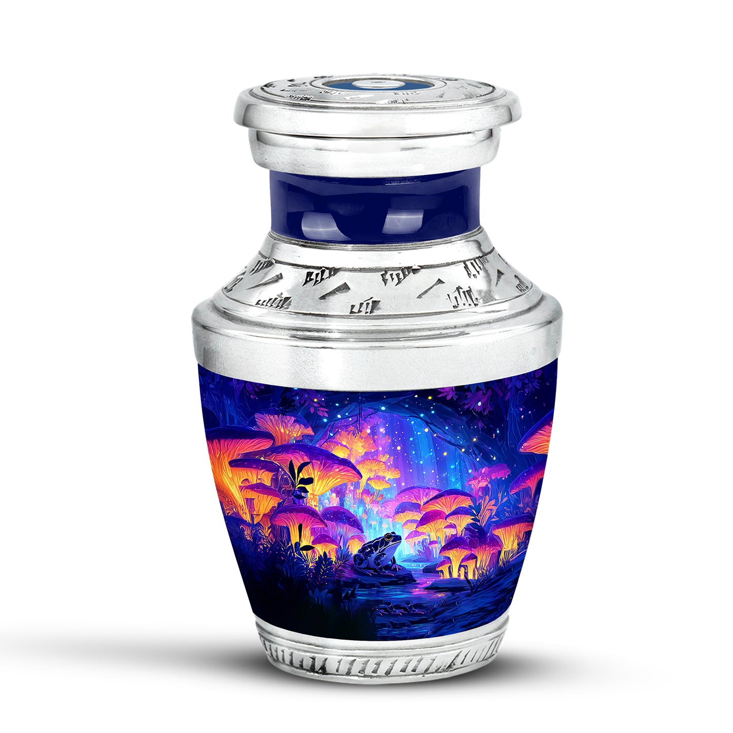 Personalized Blue Frog Cremation Urns for Ashes - Captivating 10-inch - Yatskia