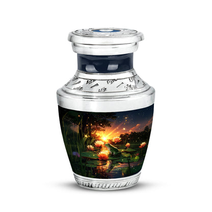 Blue Frog Cremation Urns - Enduring Reflection 10-inch, 200 cu in - Yatskia