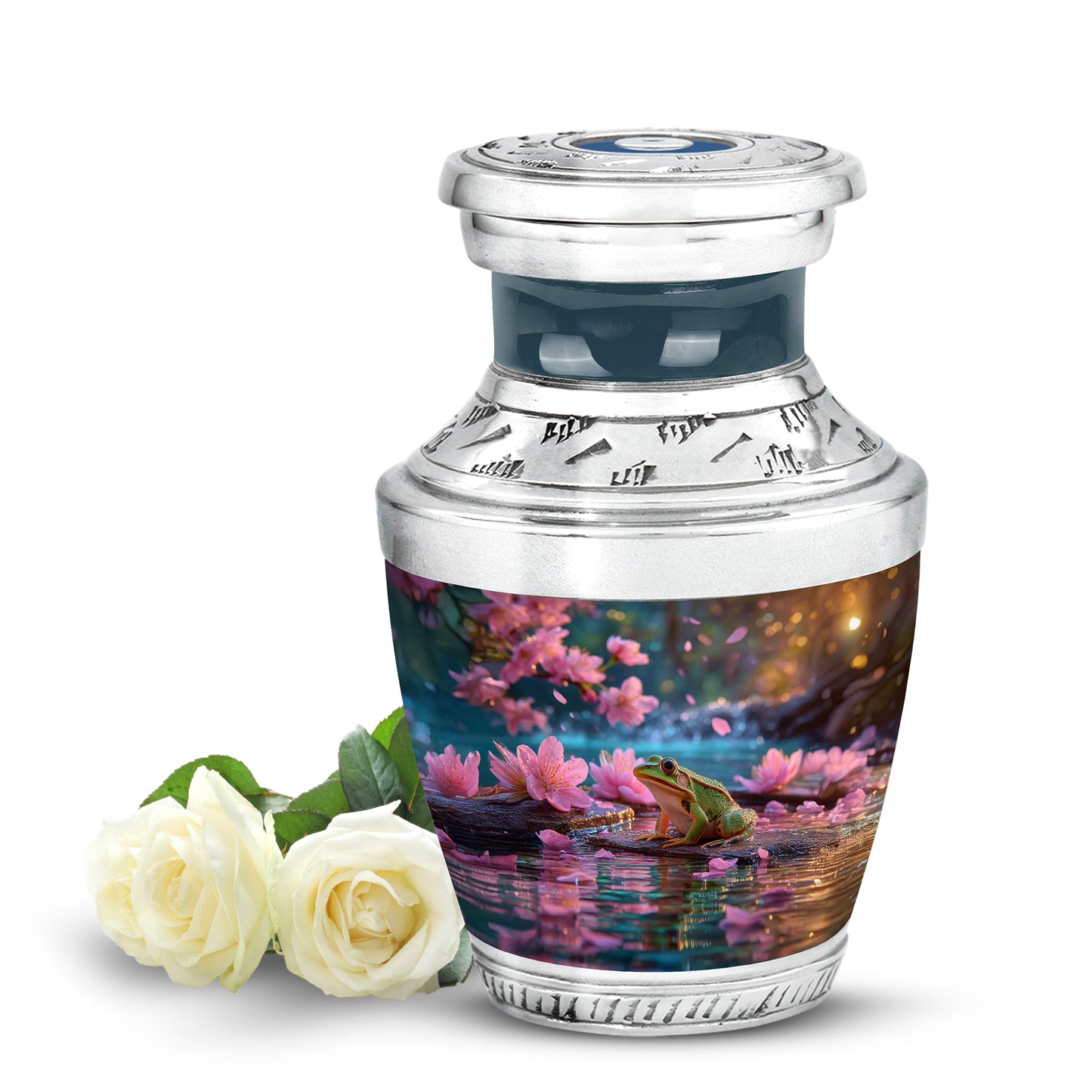 Red Frog Keepsake Cremation Urns for Human Ashes - 10-inch, 200 cu in - Yatskia