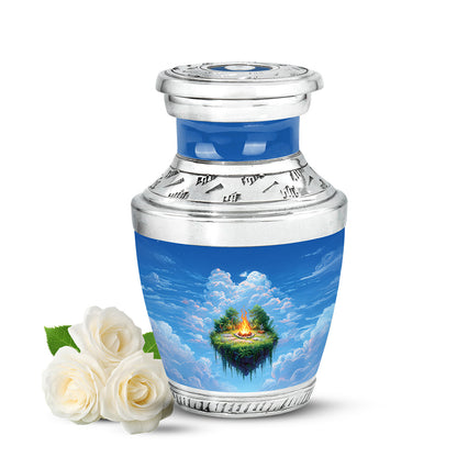 Blue Venerable Campfire Cremation Urns for Human Ashes - Yatskia