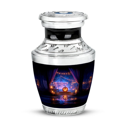 Remarkable Halloween Memorial Cremation Urns - Black 10-inch, 200 cu in - Yatskia