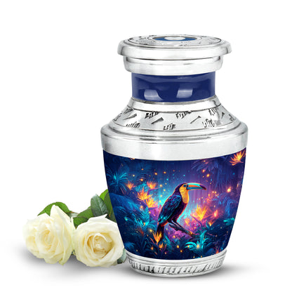 Blue Hornbill Cremation Urns - Enduring Keepsake 10-inch, 200 cu in - Yatskia