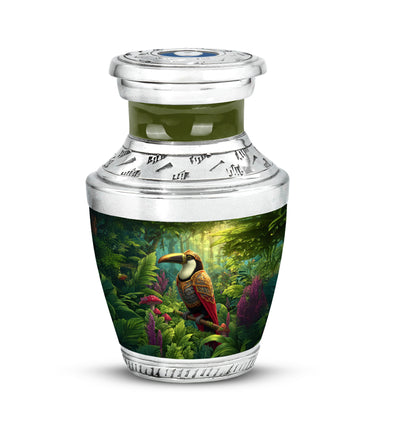 Lustrous Hornbill Cremation Urns for Human Ashes - Yellow 10-inch - Yatskia