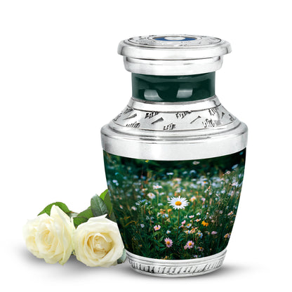 Personalized Seraphic Daisy Cremation Urns - Green - Yatskia