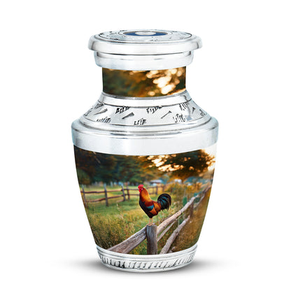 Gold Exquisite Hen Memorial Urn for Ashes - 10-inch, 200 cu in - Yatskia