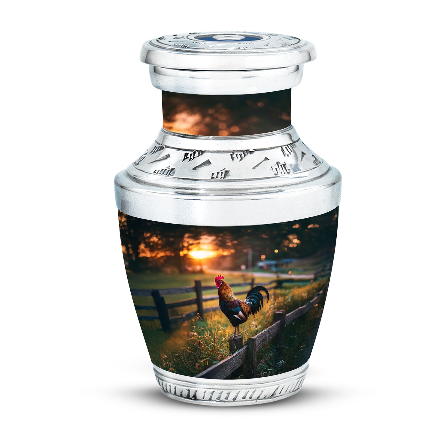 Sublime Hen Cremation Urns for Human Ashes - Black 10-inch - Yatskia