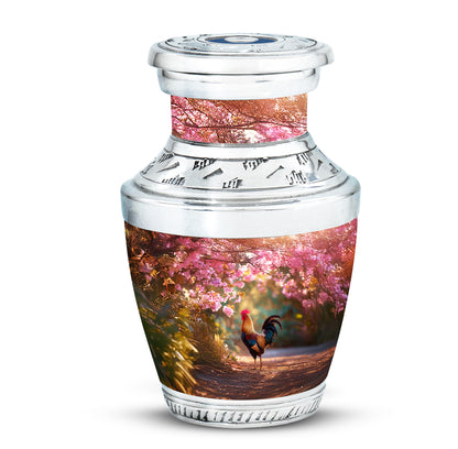 Personalized Red Revered Hen Cremation Urns for Human Ashes - 10-inch, 200 cu in - Yatskia