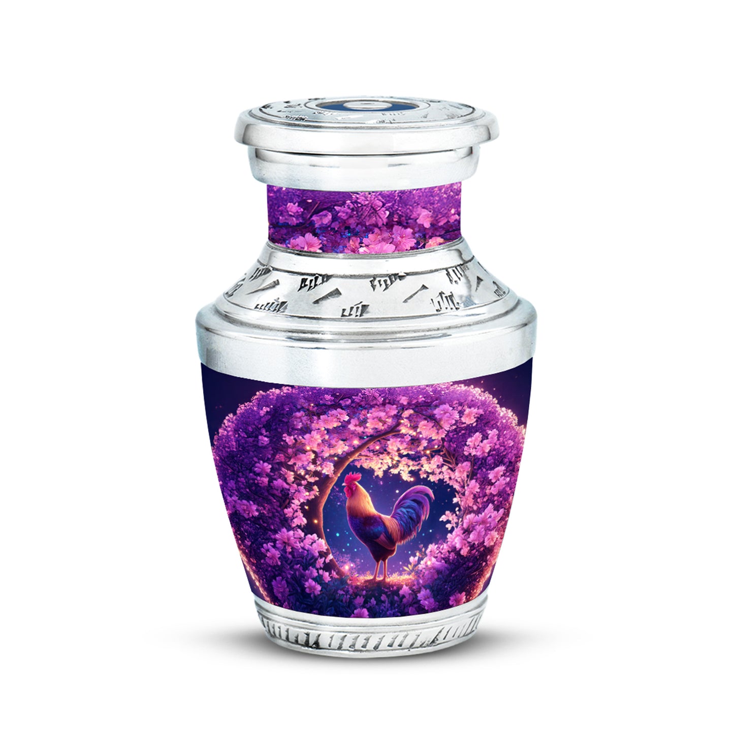 Everlasting Pink Hen Benediction Urn for Human Ashes - 10-inch, 200 cu in - Yatskia