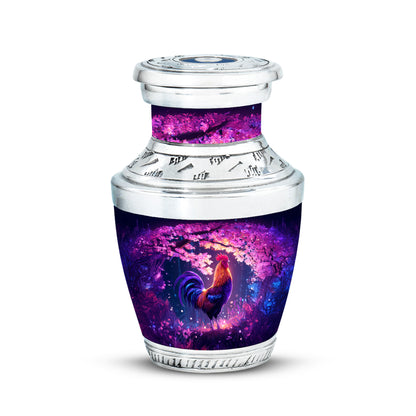 Personalized Refined Hen Cremation Urns - Purple 10-inch, 200 cu in - Yatskia