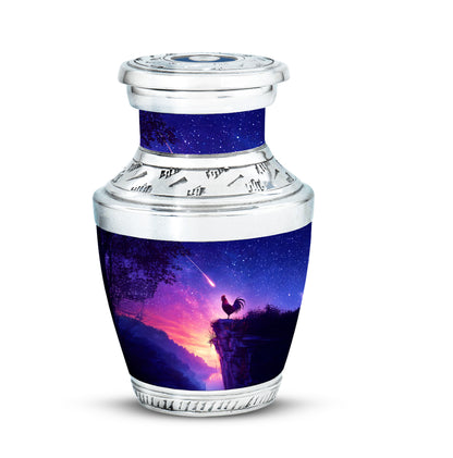 Harmonious Hen Cremation Urns for Human Ashes - Blue 10-inch - Yatskia