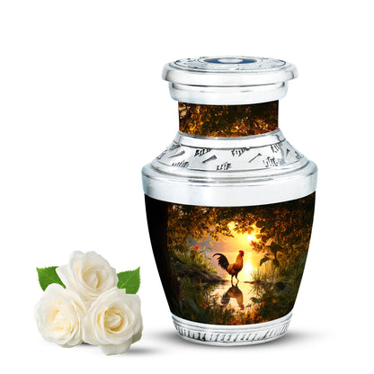 Gold Hen Cremation Urns - Enduring Guardian 10-inch, 200 cu in - Yatskia