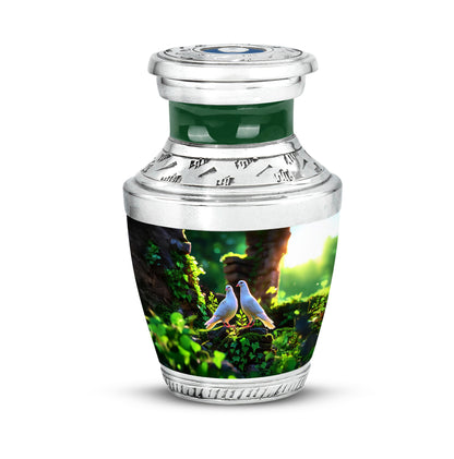 Personalized Green Dove Cremation Urns for Ashes - Majestic 10-inch - Yatskia