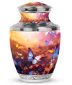 Butterflies Vibrant Urn for Funeral - Urns For Adult Female Ashes