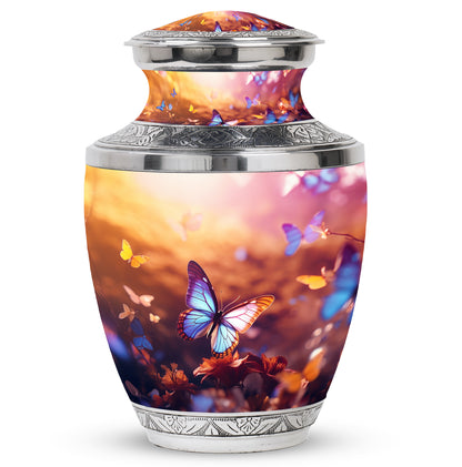 Personalized Butterfly Cremation Urn for Adult Female - 10-inch, 200 cu in - Yatskia