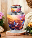 Butterflies Vibrant Urn for Funeral - Urns For Adult Female Ashes