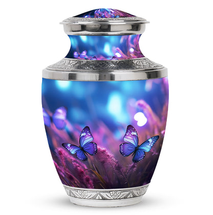 Purple Personalized Butterfly Cremation Urn for Women - Yatskia