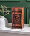 Tiger Design Wood Urn for Cremation, suitable for Adult or Dad, Funeral urn for storing Human Ashes