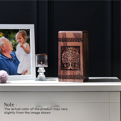 Biodegradable tree of life urn for storing ashes of adults, suitable for both male and female
