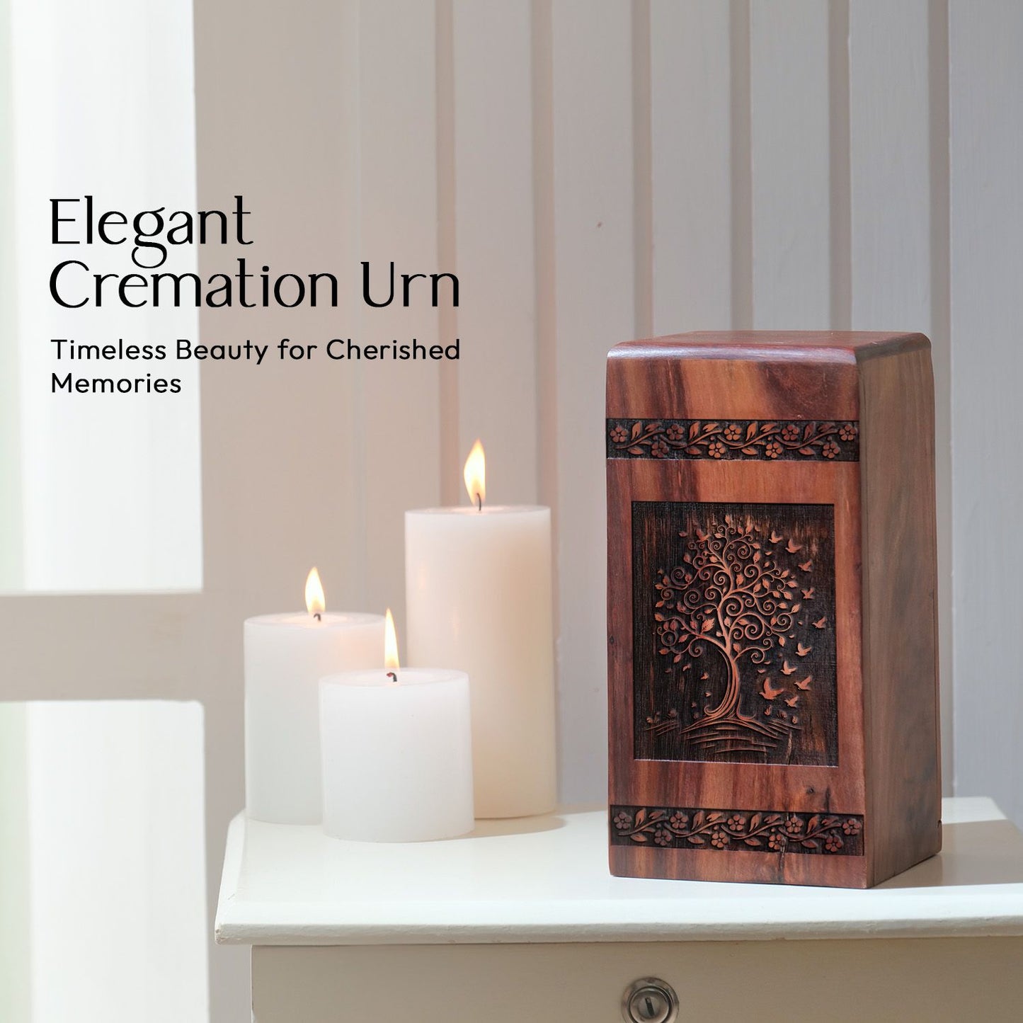 Eco-friendly biodegradable Tree of Life urn, suitable for adult ashes