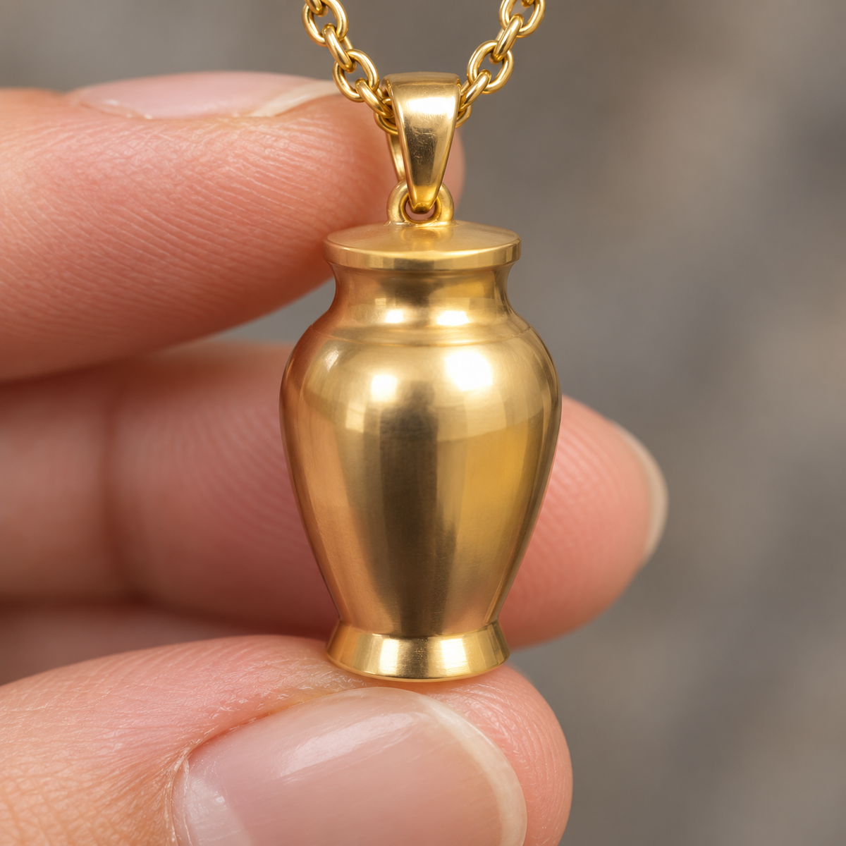 Cremation Urn Necklace for Ashes | Memorial Keepsake Pendant