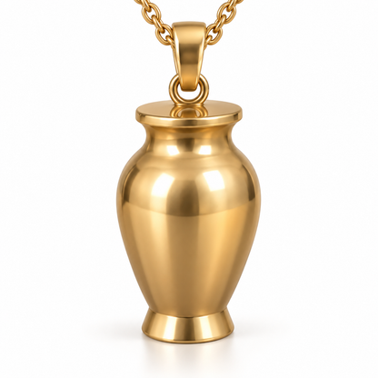 Cremation Urn Necklace for Ashes | Memorial Keepsake Pendant