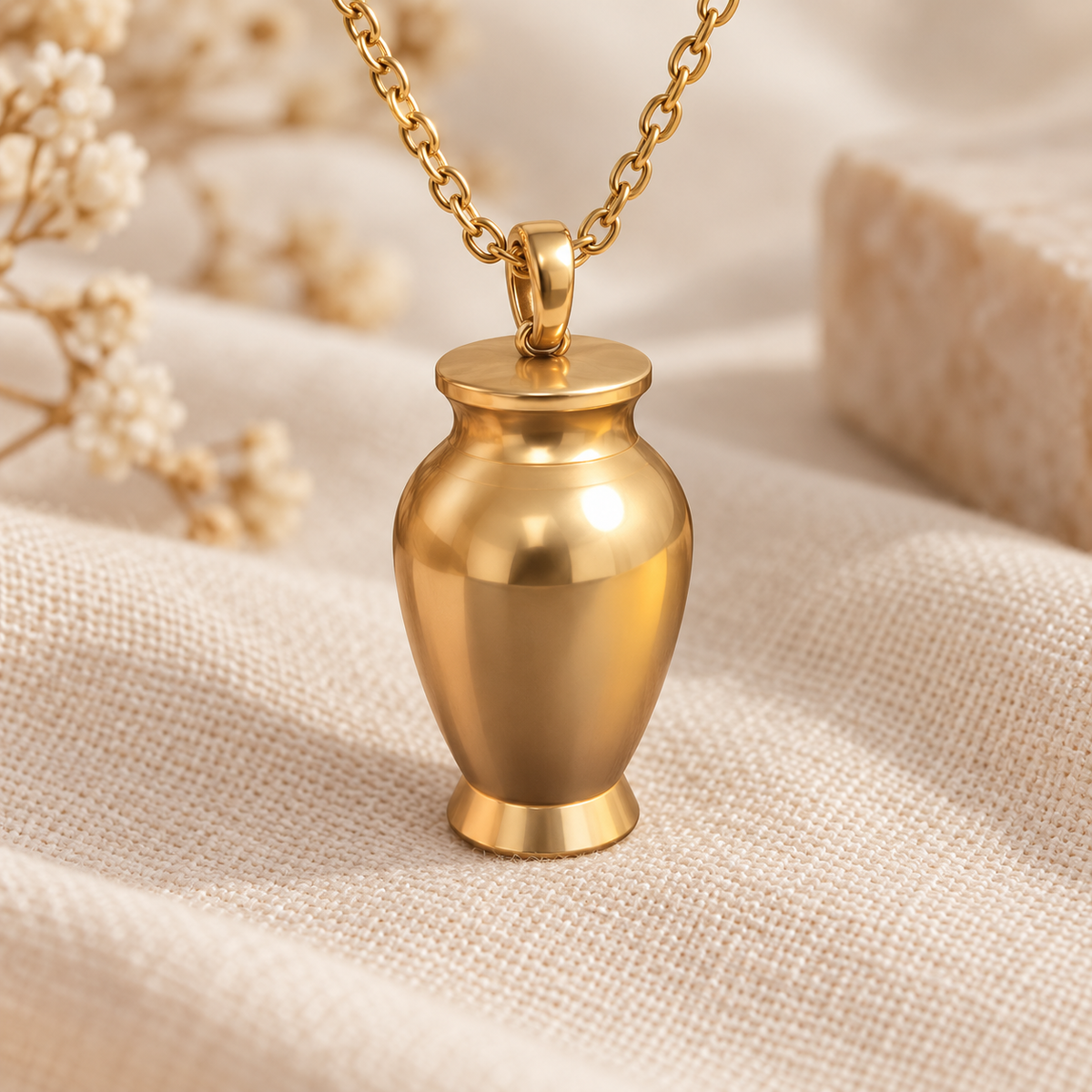 Cremation Urn Necklace for Ashes | Memorial Keepsake Pendant