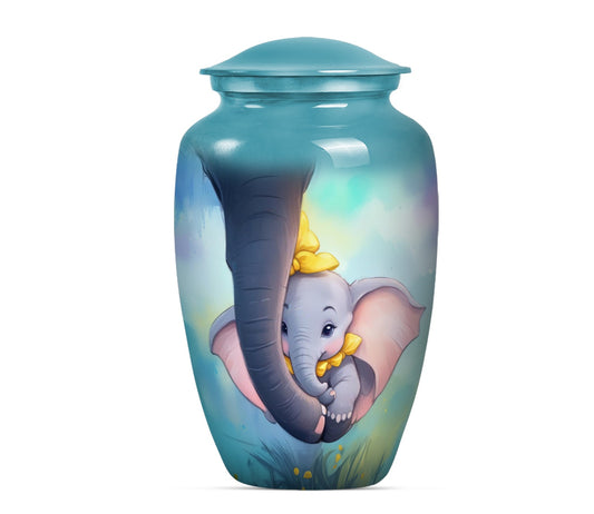 Elephant Family Urn | Ideal Memorial Funeral Urn for Loved Ones