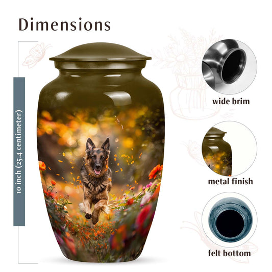 Garden of Joy German Shepherd Urn - Pet Memorial Urns