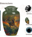 Flower Fields Joy German Shepherd Small Urn - Dog Memorial Urn