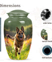 German Shepherd Cremation Urn for Ashes - Dog Memorial Urn